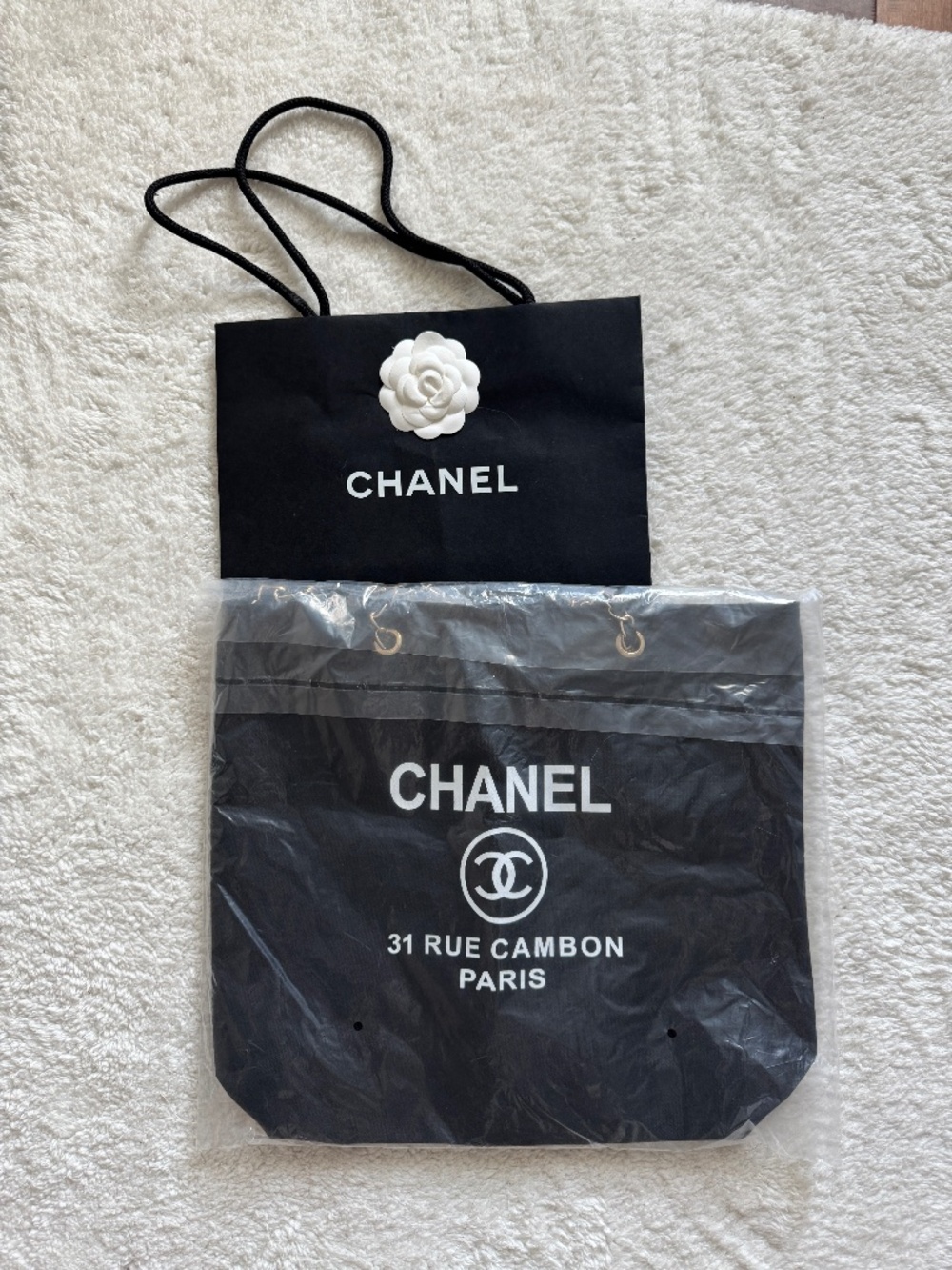 Chanel Cosmetic Canvas Shoulder Bag